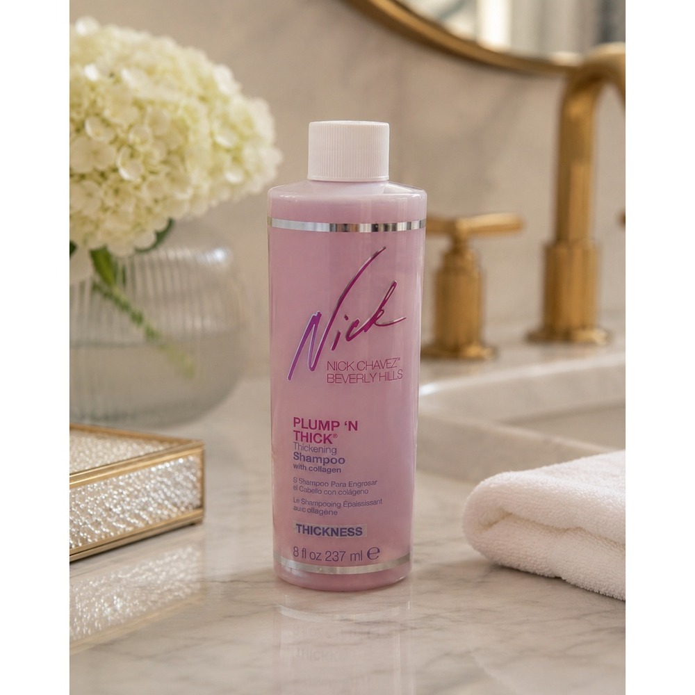 Nick Chavez Beverly Hills Plump N Thick Thickening Shampoo Collagen 8oz SEALED